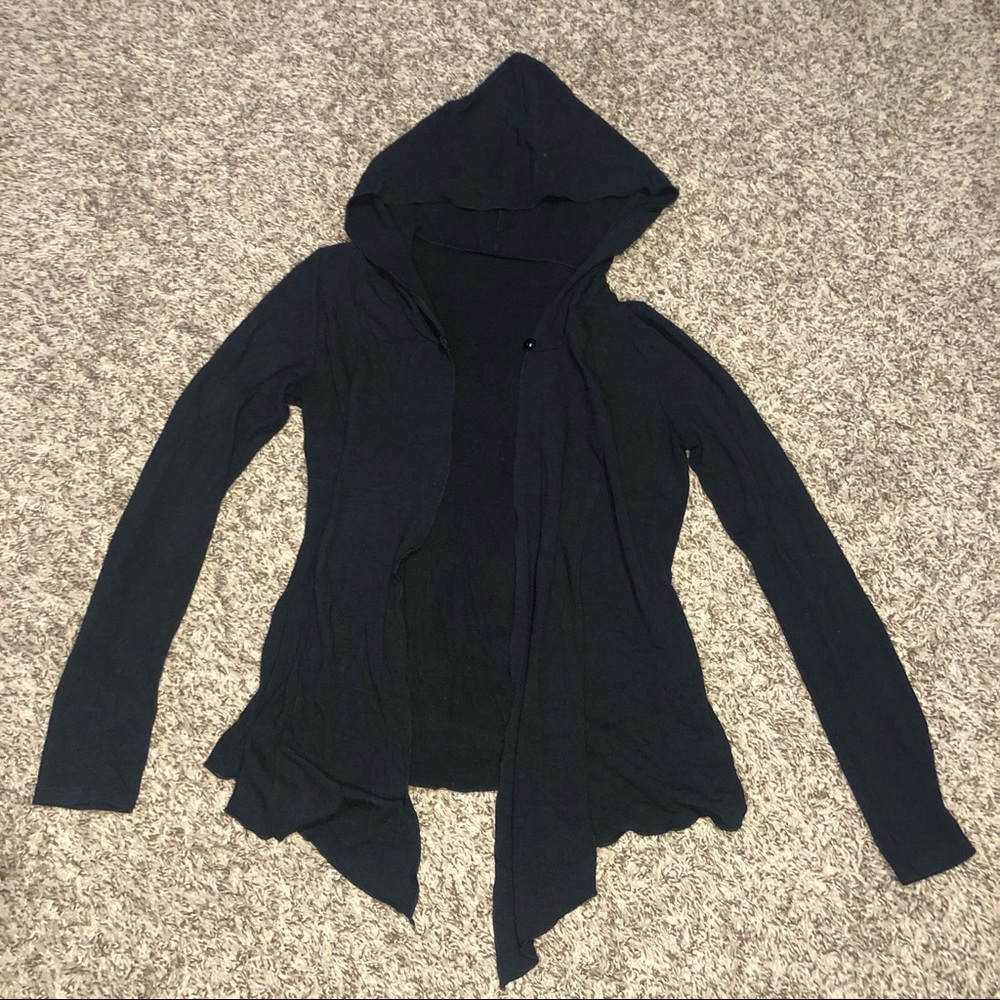 Cardigan with a hoodie